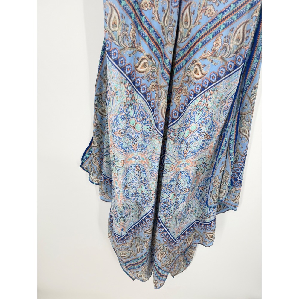 New Directions Womens Dress Large Spring Wedding Guest Boho Flowy Hankerchief - Picture 4 of 12